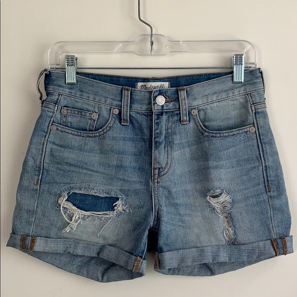 Madewell Pants - Madewell Ripped High Waisted Shorts